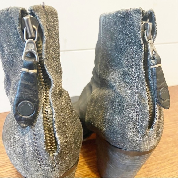 Rag & bone | Woman’s 6 Classic Newbury Granite Leather Booties Size 38.5 - Picture 7 of 13